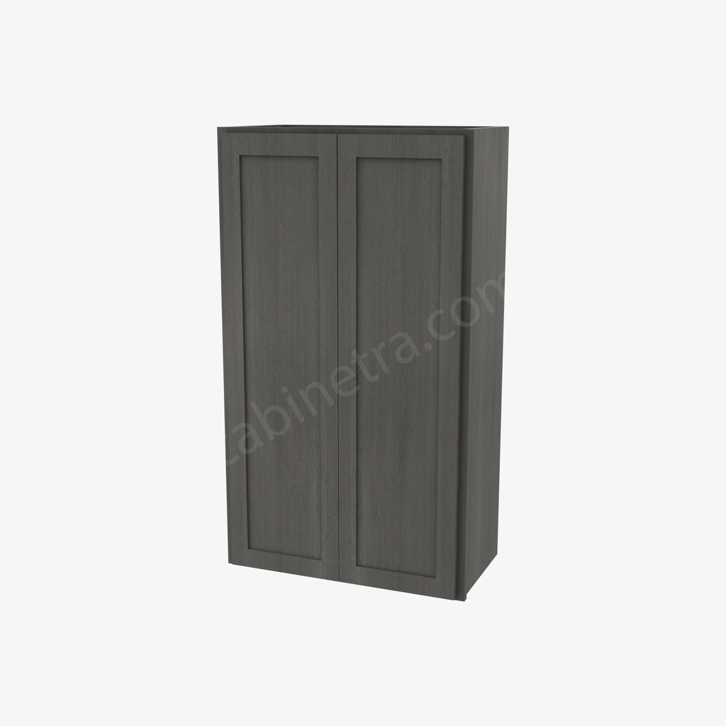 AG-W2442B Double Door Wall Cabinet | Forevermark Greystone Shaker