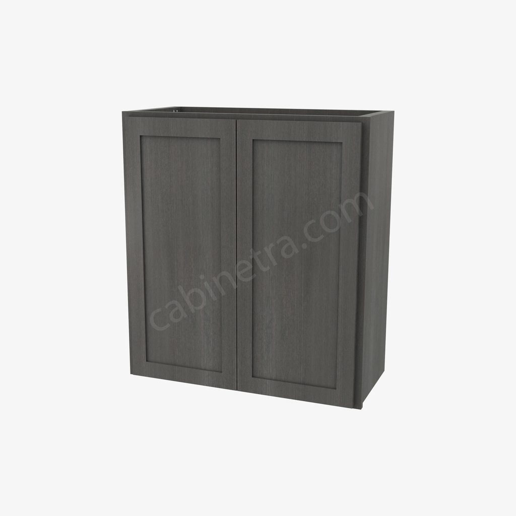 AG-W2730B Double Door Wall Cabinet | Forevermark Greystone Shaker