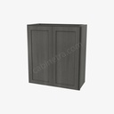 AG-W2730B Double Door Wall Cabinet | Forevermark Greystone Shaker