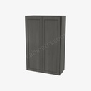AG-W2742B Double Door Wall Cabinet | Forevermark Greystone Shaker