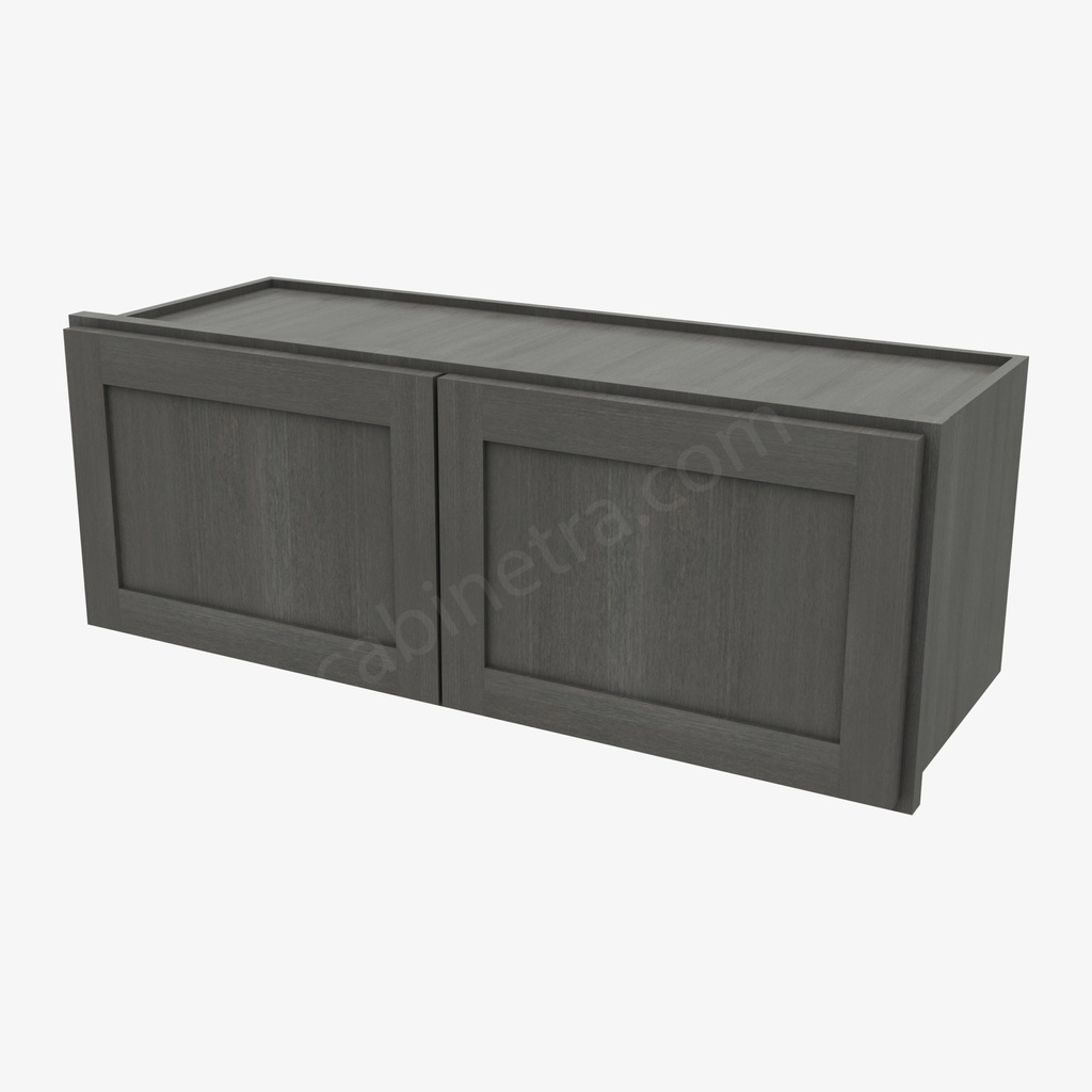 AG-W3312B Double Door Wall Cabinet | Forevermark Greystone Shaker