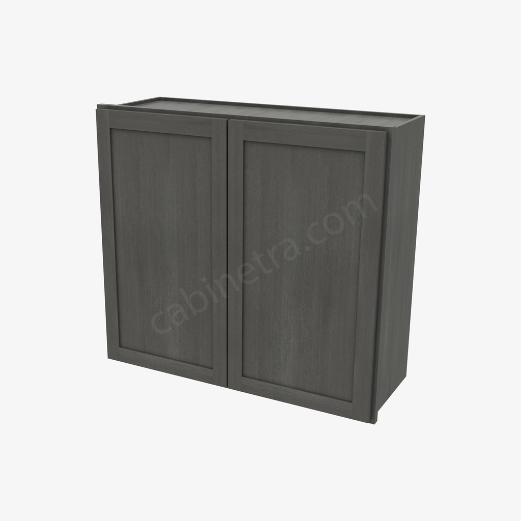 AG-W3330B Double Door Wall Cabinet | Forevermark Greystone Shaker