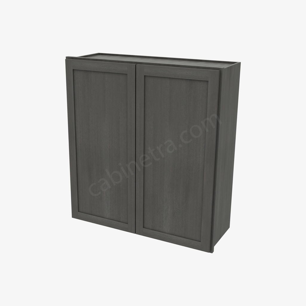 AG-W3336B Double Door Wall Cabinet | Forevermark Greystone Shaker
