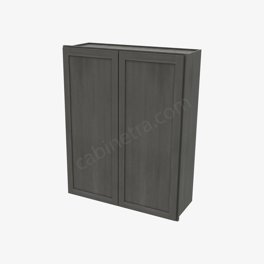 AG-W3342B Double Door Wall Cabinet | Forevermark Greystone Shaker