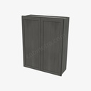 AG-W3342B Double Door Wall Cabinet | Forevermark Greystone Shaker
