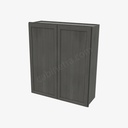 AG-W3642B Double Door Wall Cabinet | Forevermark Greystone Shaker