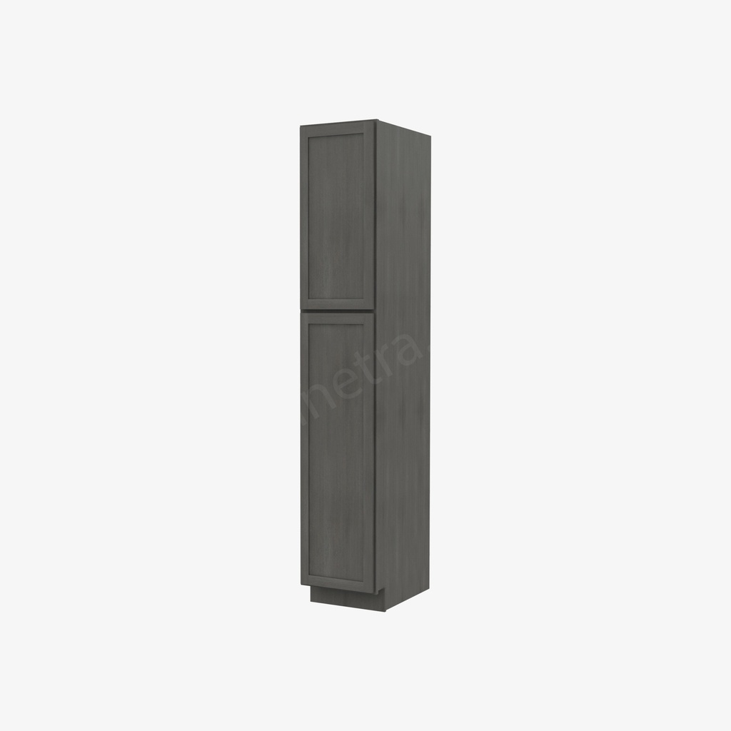 AG-WP1590 Tall Wall Pantry Cabinet | Forevermark Greystone Shaker