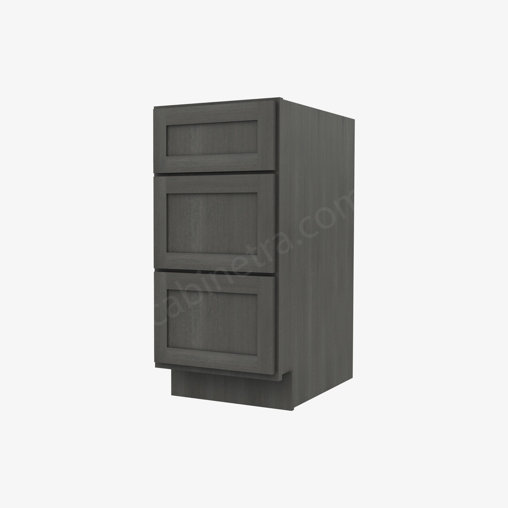 AG-DB15(3) 3 Drawer Pack Base Cabinet | Forevermark Greystone Shaker