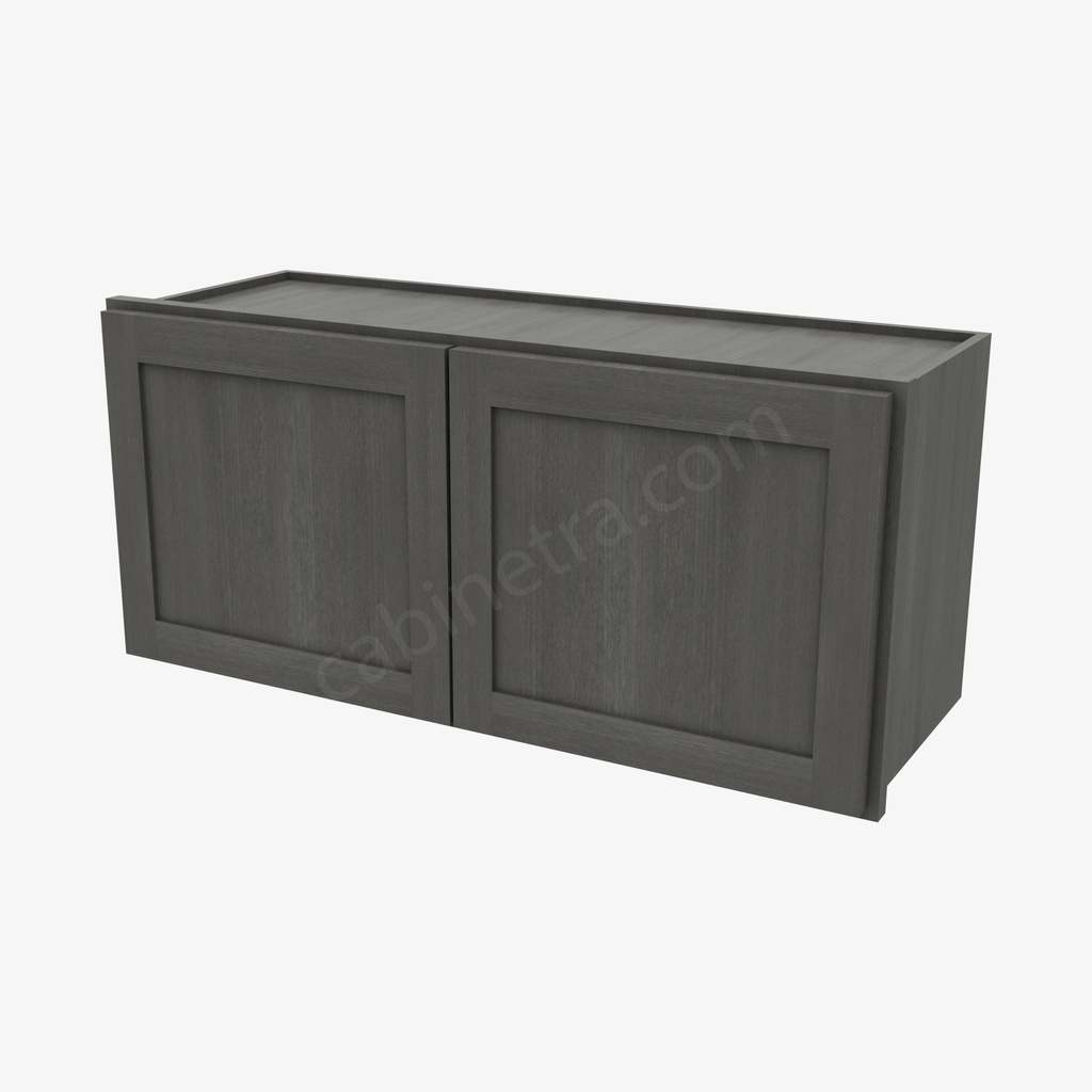 AG-W3315B Double Door Wall Cabinet | Forevermark Greystone Shaker