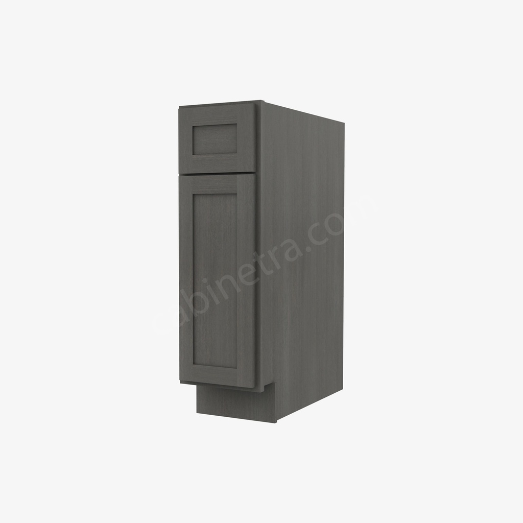 AG-B09 Single Door Base Cabinet | Forevermark Greystone Shaker