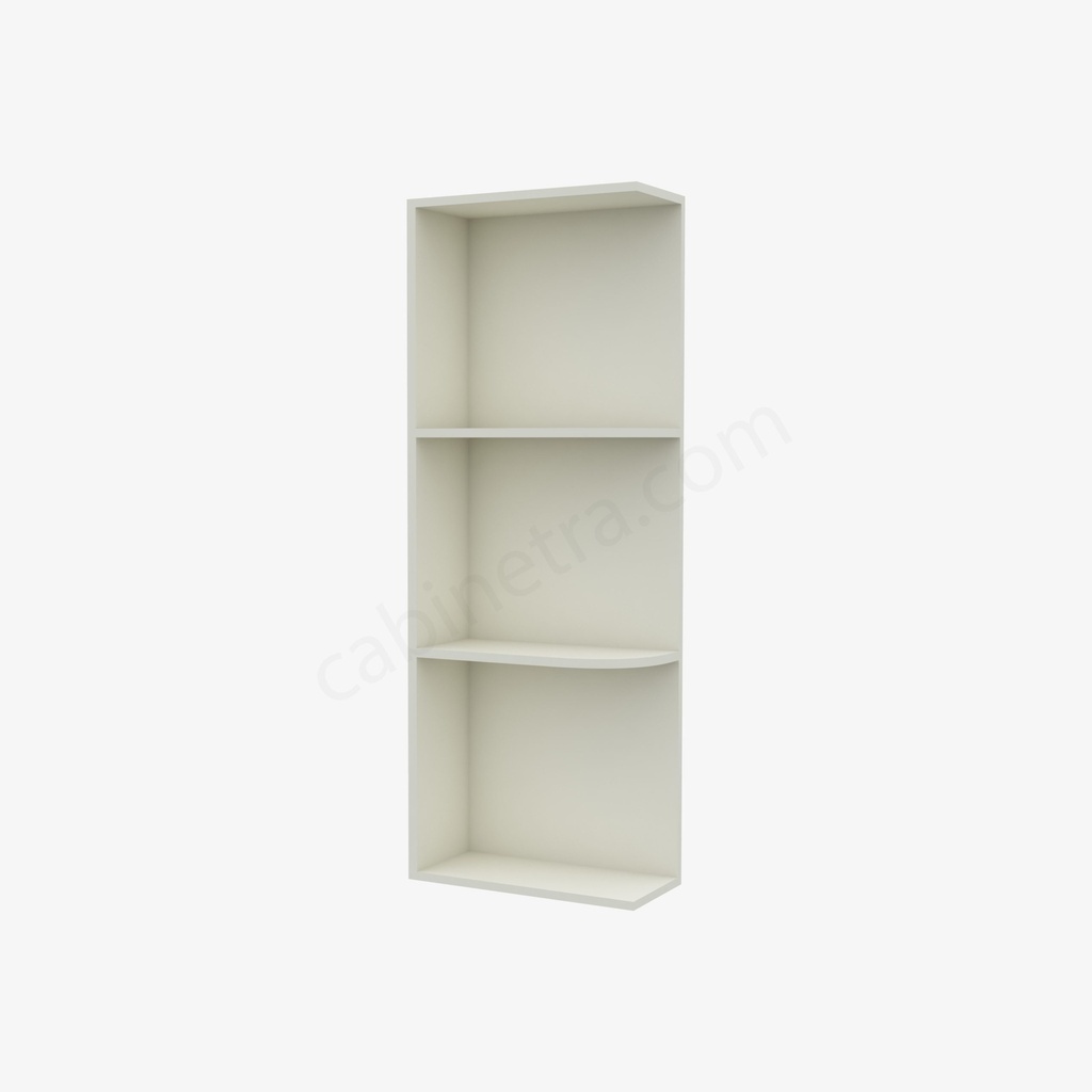 TQ-WES530 Wall End Shelf with Open Shelves | Forevermark Townplace Crema