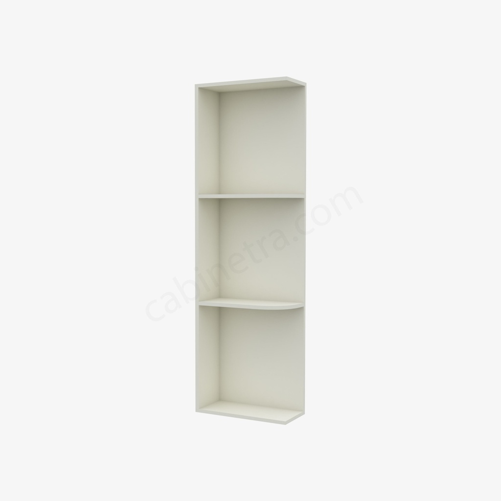 TQ-WES536 Wall End Shelf with Open Shelves | Forevermark Townplace Crema