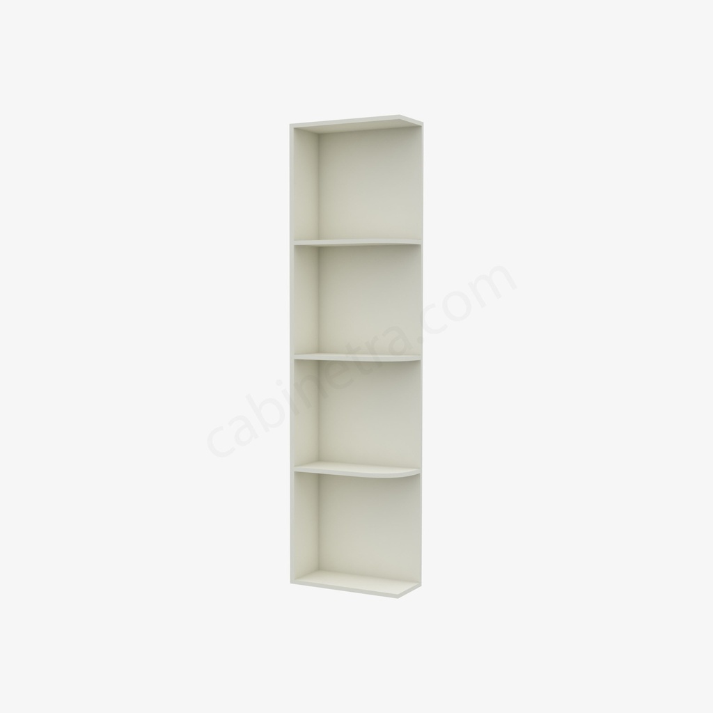 TQ-WES542 Wall End Shelf with Open Shelves | Forevermark Townplace Crema