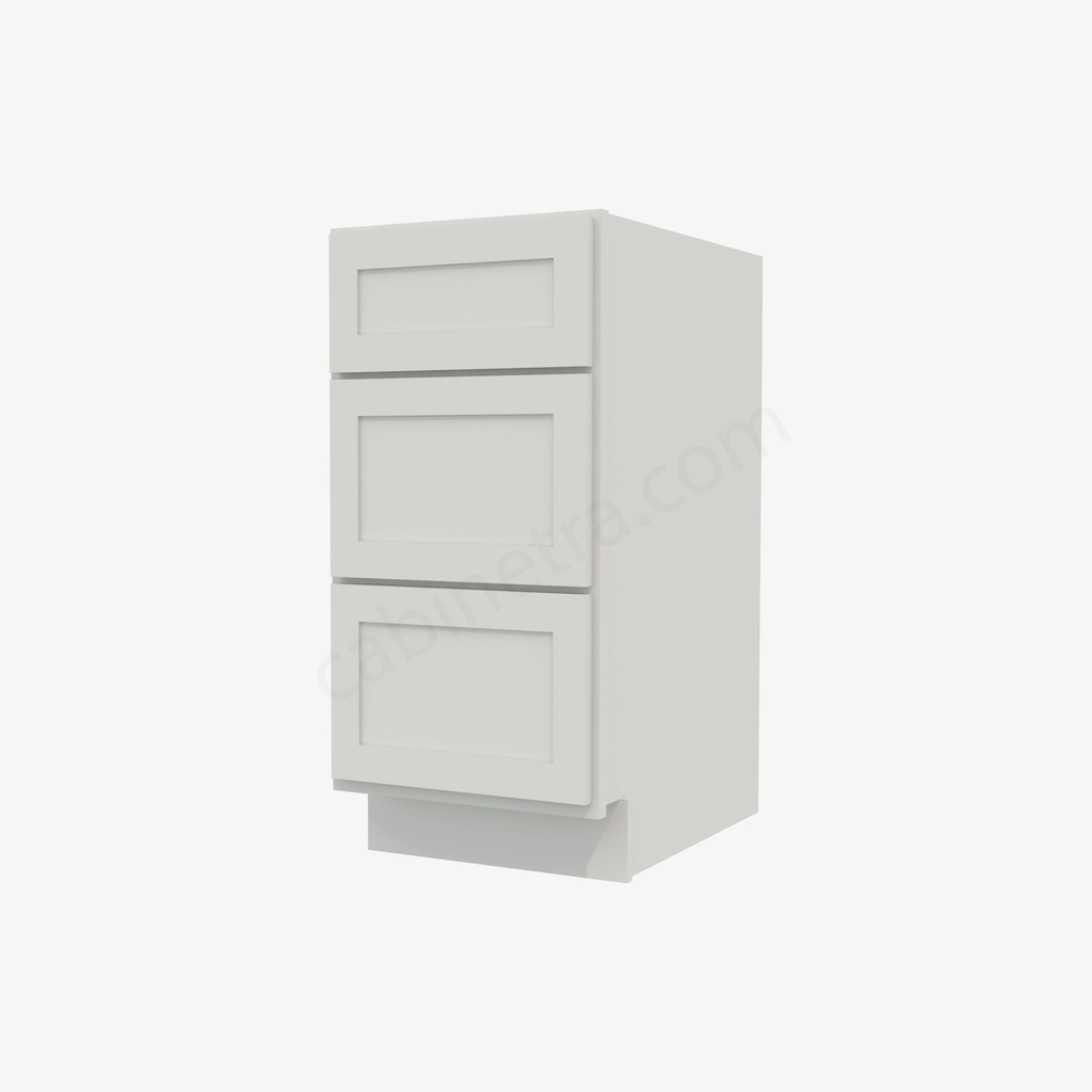 VW-DB15(3) 3 Drawer Pack Base Cabinet | TSG Forevermark Visa White