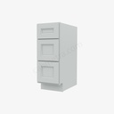 TW-DB12(3) 3 Drawer Pack Base Cabinet | Forevermark Uptown White