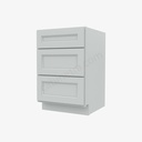 TW-DB21(3) 3 Drawer Pack Base Cabinet | Forevermark Uptown White