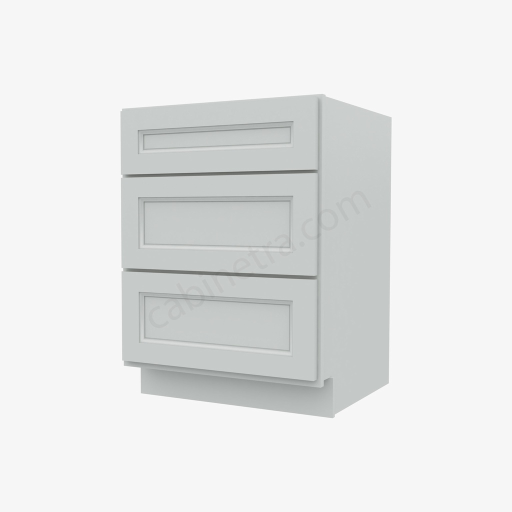 TW-DB24(3) 3 Drawer Pack Base Cabinet | Forevermark Uptown White