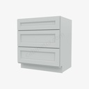 TW-DB30(3) 3 Drawer Pack Base Cabinet | Forevermark Uptown White
