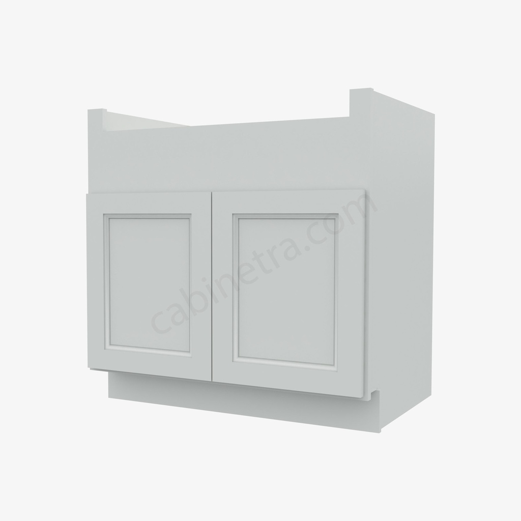 TW-FSB33B Farm Sink Base Cabinet | Forevermark Uptown White