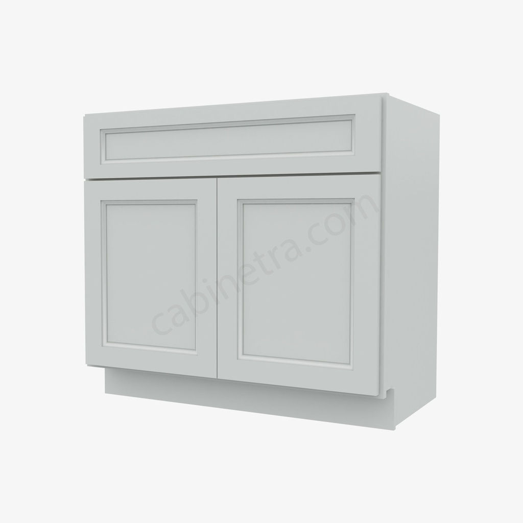 TW-S3621B-34-1/2"" Sink Base Vanity with Drawers | Forevermark Uptown White