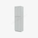 TW-WP2490B Tall Wall Pantry Cabinet with Butt Doors | Forevermark Uptown White