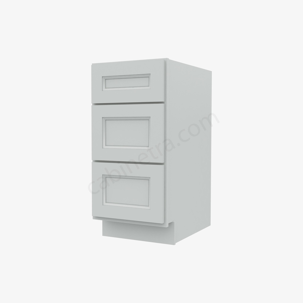 TW-DB15(3) 3 Drawer Pack Base Cabinet | Forevermark Uptown White