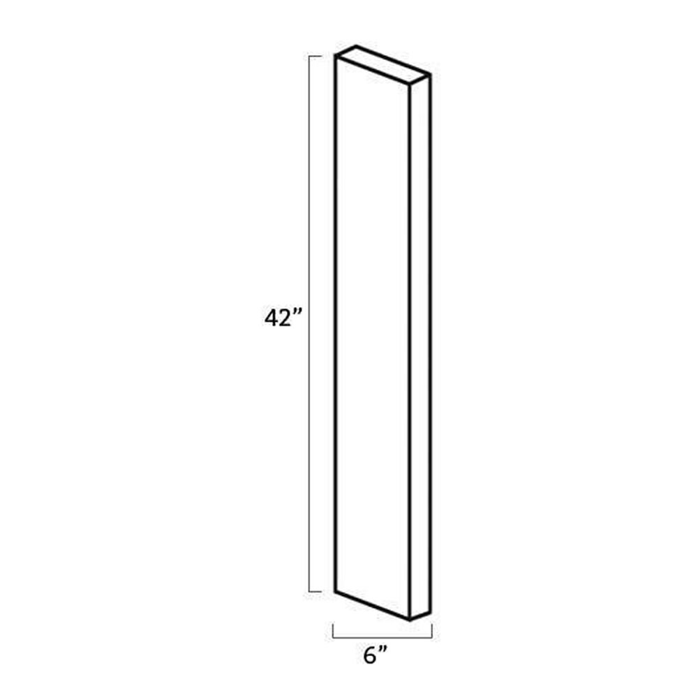 VW-WF642-3/4 Wall Filler | Forevermark Visa White Shaker