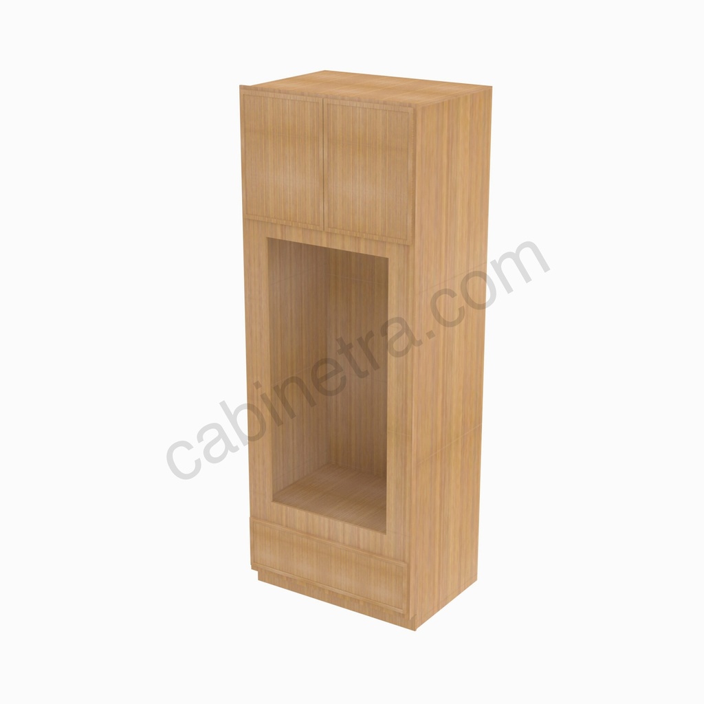 PS-OM3384B Tall Double Oven / Oven Microwave Cabinet | Forevermark Petit Sand