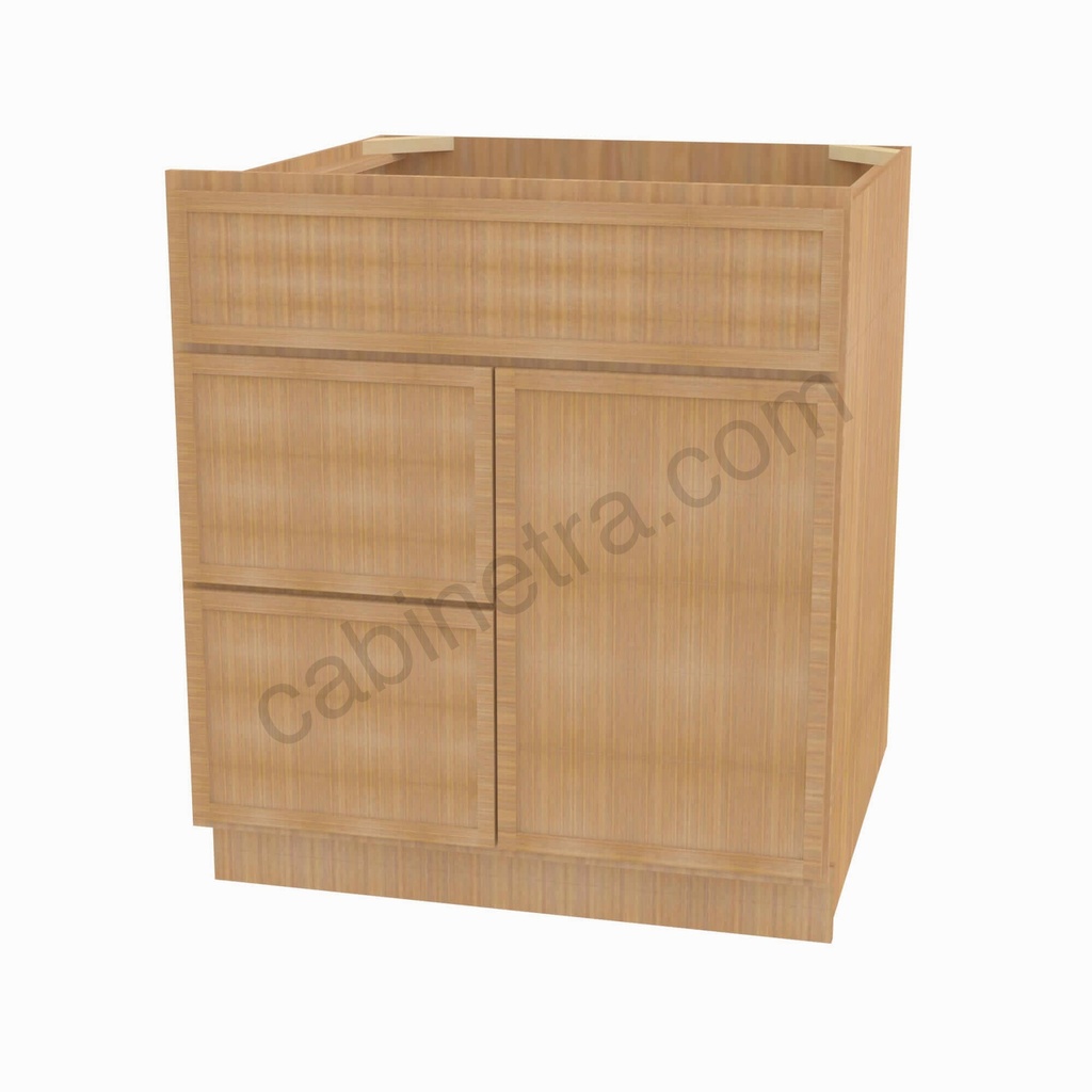 PS-S3621BDL-34-1/2"" Sink Base Combo Vanity with Left Drawer | Forevermark Petit Sand