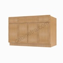 PS-S4821B12D-34-1/2"" Sink Base Combo Vanity with Drawers | Forevermark Petit Sand