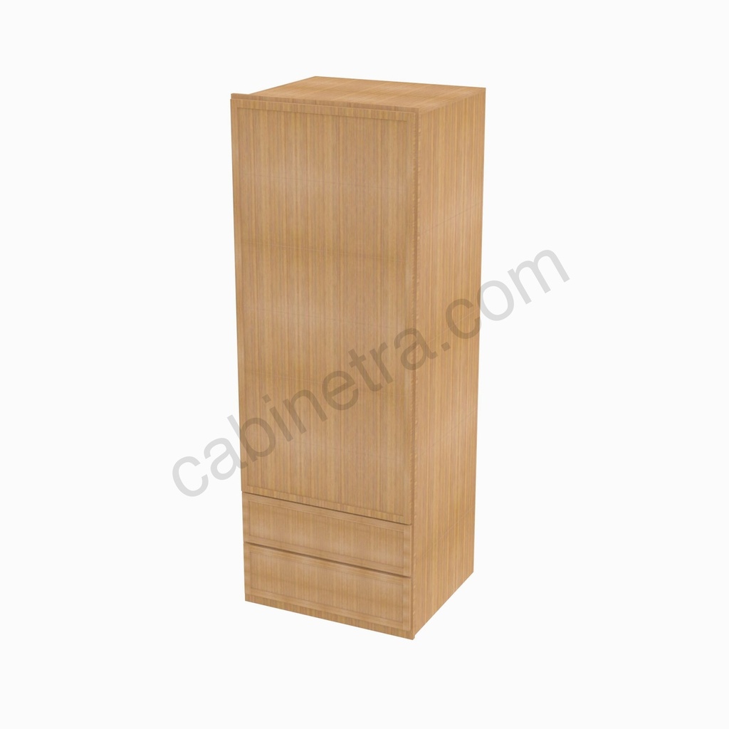 PS-W2D1860 Wall Cabinet With 2 Built-In Drawers | Forevermark Petit Sand