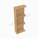 PS-WES530 Wall End Shelf with Open Shelves | Forevermark Petit Sand