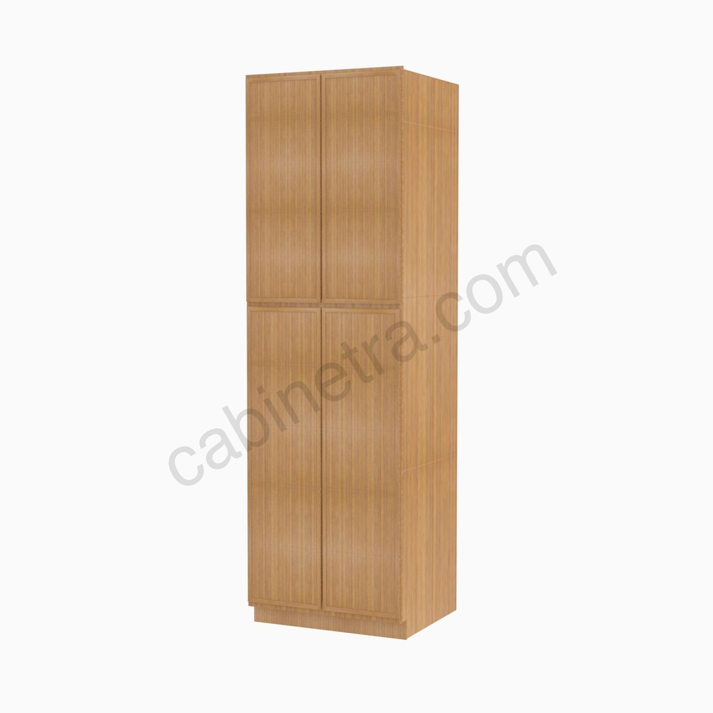 PS-WP2484B Tall Wall Pantry Cabinet with Butt Doors | Forevermark Petit Sand
