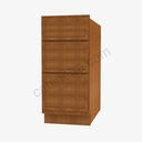 PR-DB24(3) 3 Drawer Pack Base Cabinet | Forevermark Petit Brown