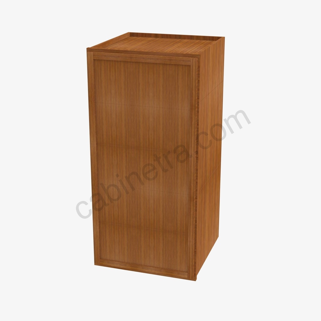PR-W0936 Single Door Wall Cabinet | Forevermark Petit Brown