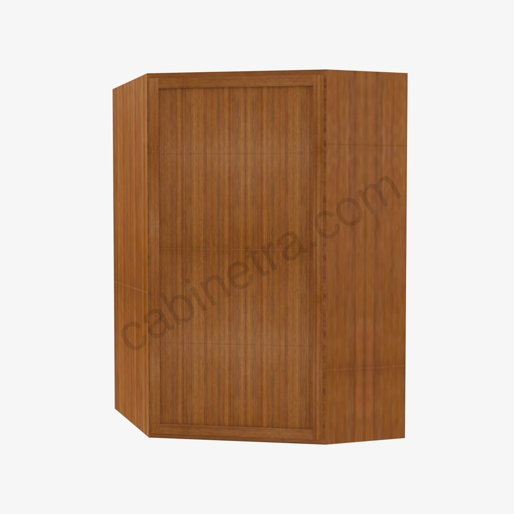 PR-WDC2442 Wall Diagonal Corner Cabinet | Forevermark Petit Brown