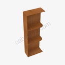 PR-WES542 Wall End Shelf with Open Shelves | Forevermark Petit Brown