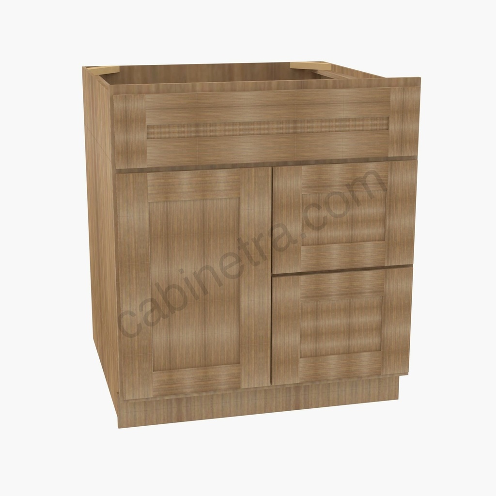 AR-S3021DR-34-1/2"" Combo Vanity with Right Drawer | Forevermark Woodland Brown