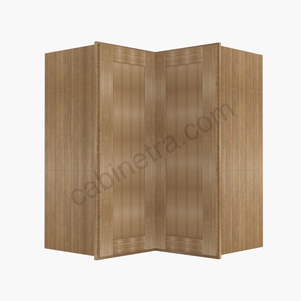 AR-WSQ2430 Easy Reach Wall Corner Cabinet | Forevermark Woodland Brown