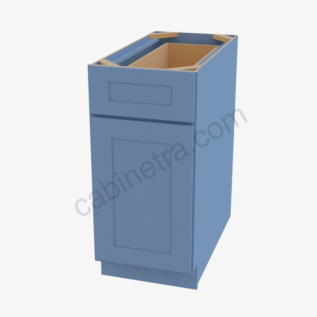 AX-B15 Single Door Base Cabinet | Forevermark Xterra Blue Shaker