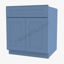 AX-B30B Double Door Base Cabinet | Forevermark Xterra Blue Shaker