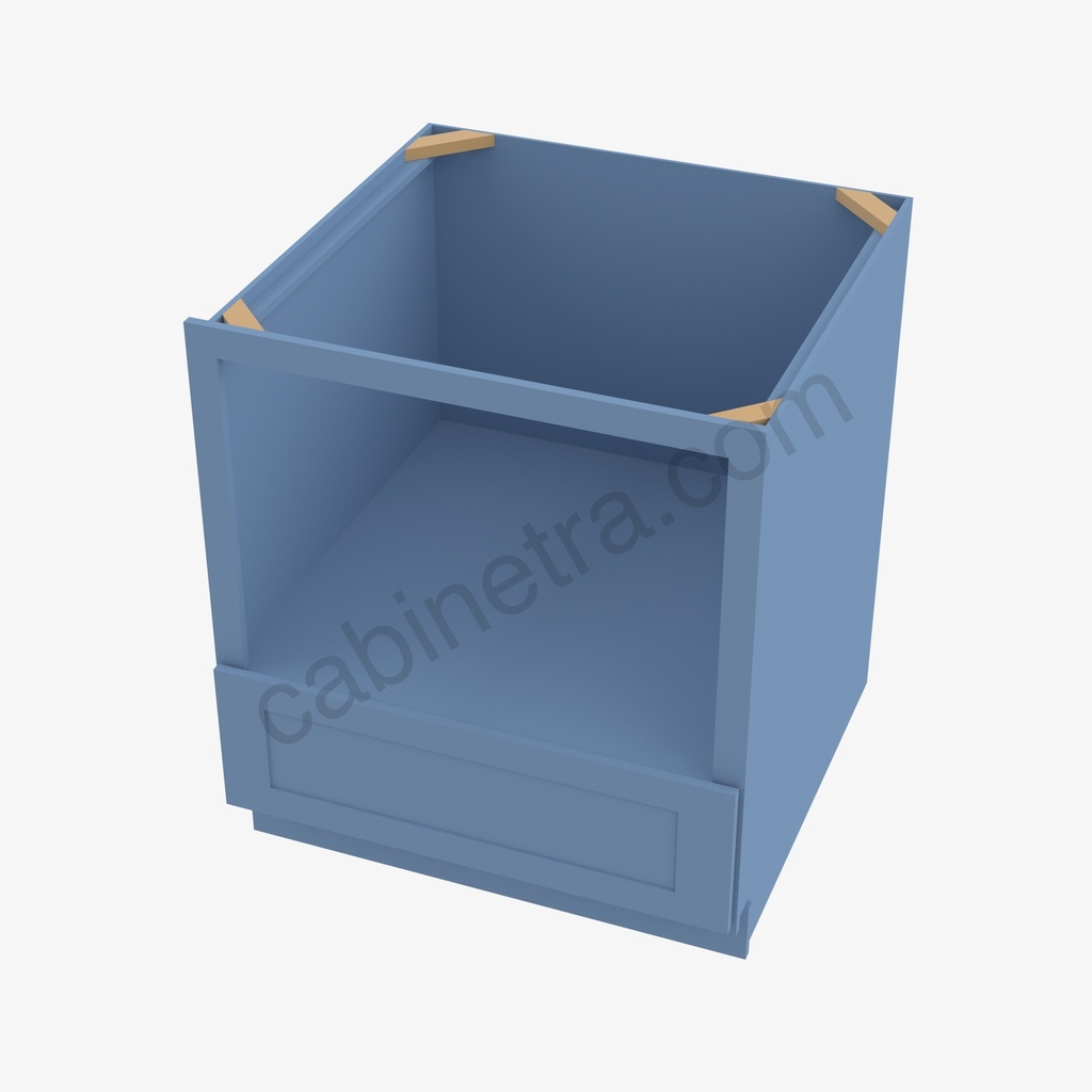 AX-B30MW (30""W) Microwave Base Cabinet | Forevermark Xterra Blue Shaker