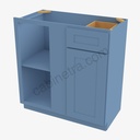 AX-BBLC42/45-39""W Base Blind Corner Cabinet | Forevermark Xterra Blue Shaker