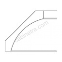 AX-CM96K-4 Crown Molding with Large Cove Detail | Forevermark Xterra Blue Shaker