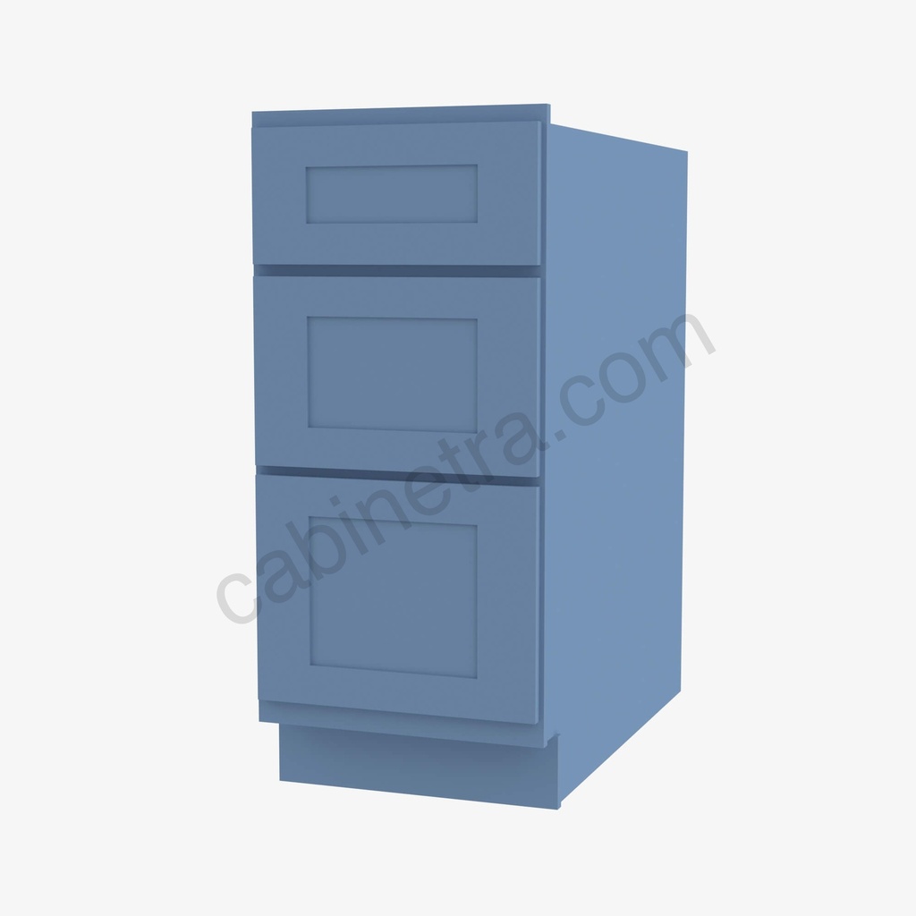 AX-DB18(3) 3 Drawer Pack Base Cabinet | Forevermark Xterra Blue Shaker