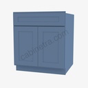 AX-S2421B-34-1/2"" Sink Base Vanity with Drawers | Forevermark Xterra Blue Shaker