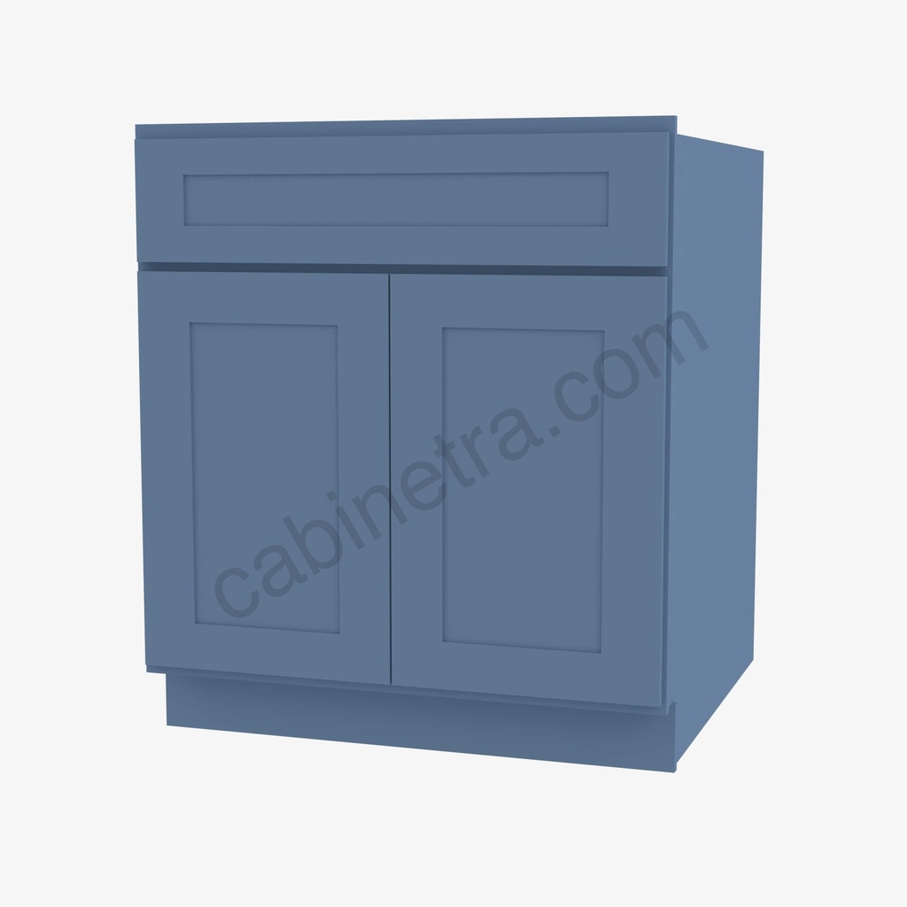 AX-SB30B Sink Base Cabinet | Forevermark Xterra Blue Shaker
