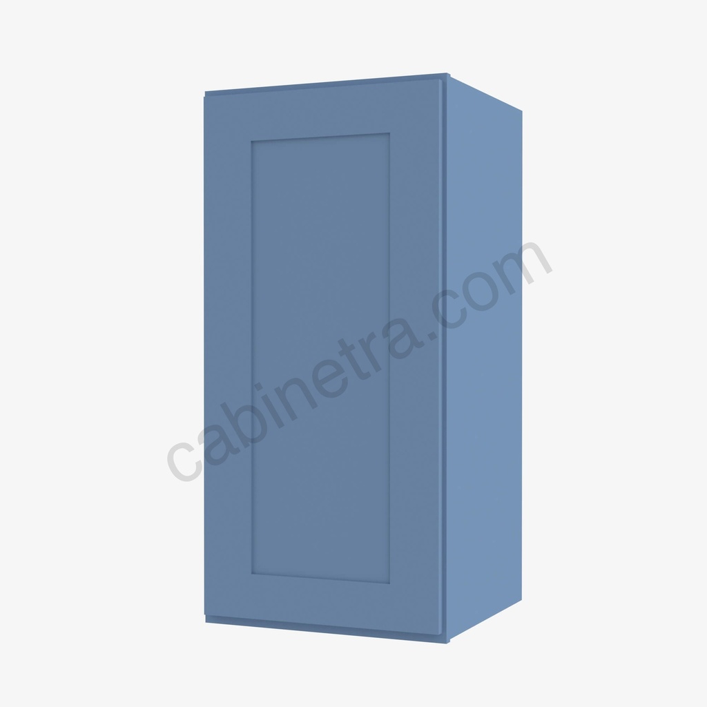 AX-W0936 Single Door Wall Cabinet | Forevermark Xterra Blue Shaker