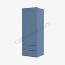 AX-W2D1860 Wall Cabinet With 2 Built-In Drawers | Forevermark Xterra Blue Shaker