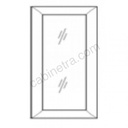 AX-W3042BGD Wall Glas Door with No Mullion and with Clear Glass | Forevermark Xterra Blue Shaker